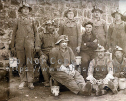 A group of miners from around 1910 Miners
