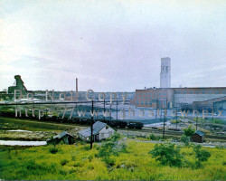 A view of the mine in the 1960s Mine