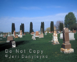 The cemetery beside St. George's Anglican Church Cemetery