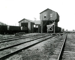 The ore transfer shed Photo of transfer shed