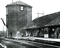 The CPR station at Victoria Mine Photo of station
